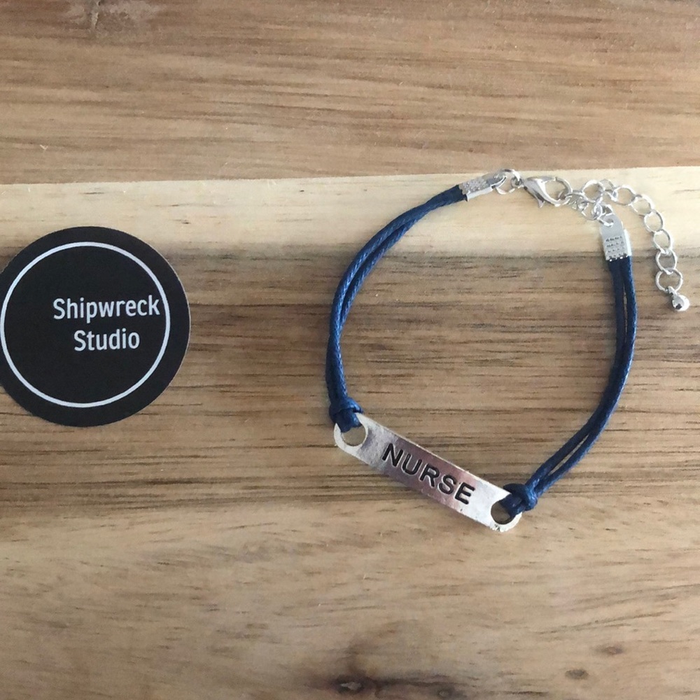 Silver Plated Nurse Cord Bracelet NEW